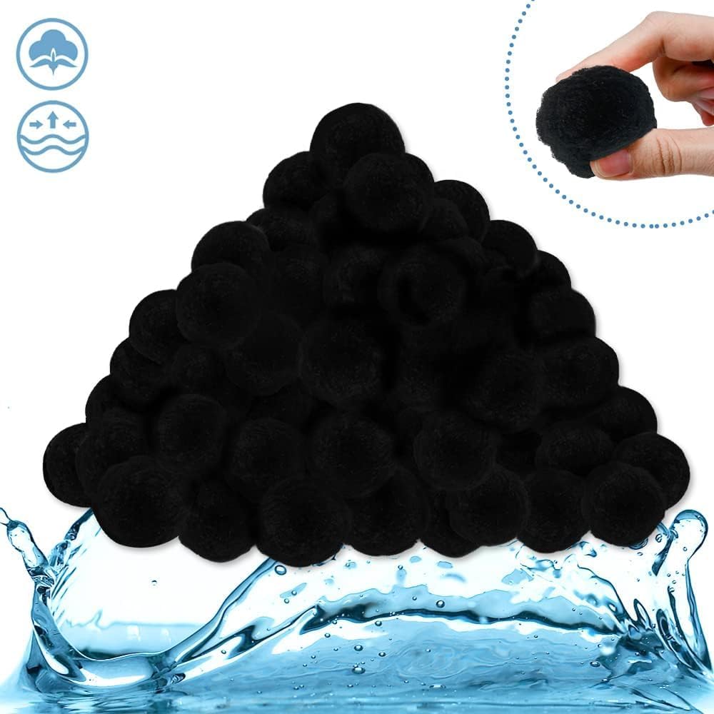 New environmental filtration tool: three-color fiber balls show their magical powers